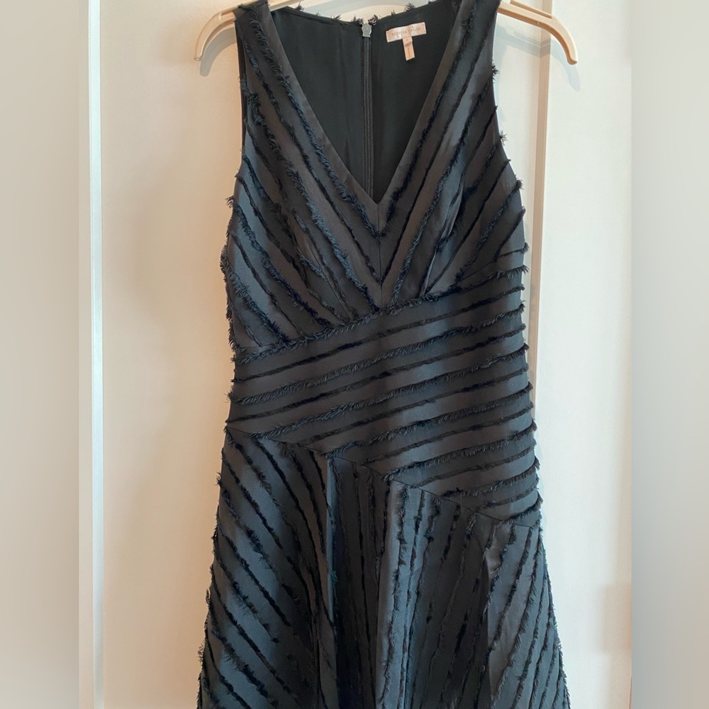 Rebecca Taylor Textured Black Dress Size 6
